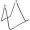 Gibson Holders 2AX Adjustable Black Wire Display Easel, 5.5" W x 4" D x 5.25" H